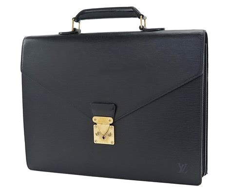 louis vuitton epi briefcase black|louis vuitton attache briefcase.